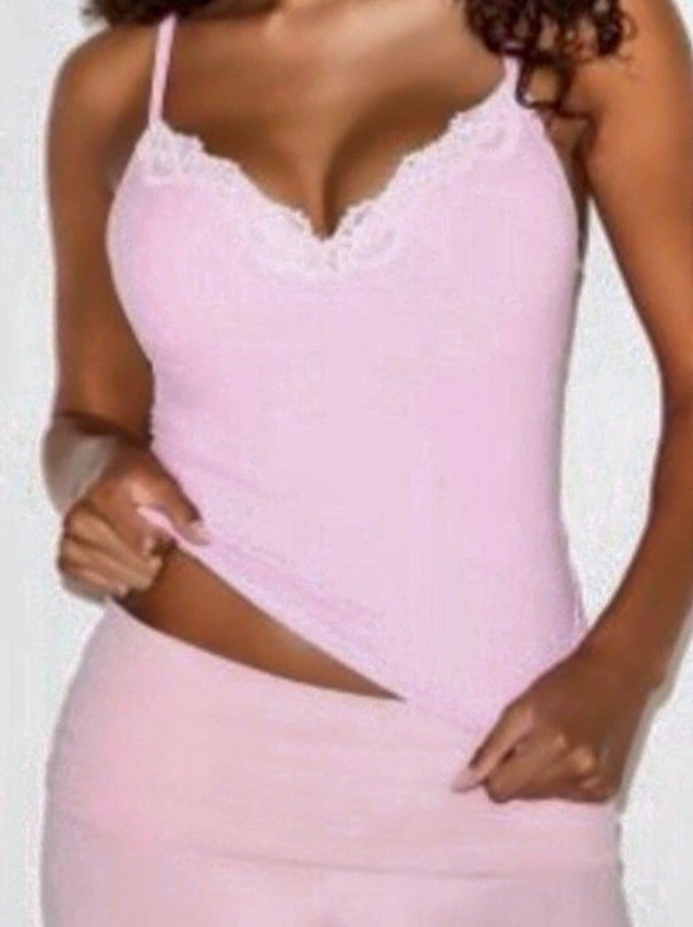 SKIMS Fits Everybody Lace Cami Pink